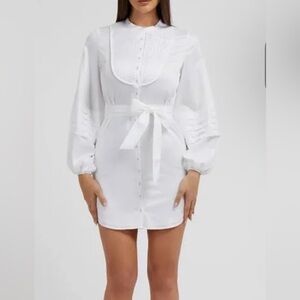 Guess Womens Work Wear Mini Shirtdress
